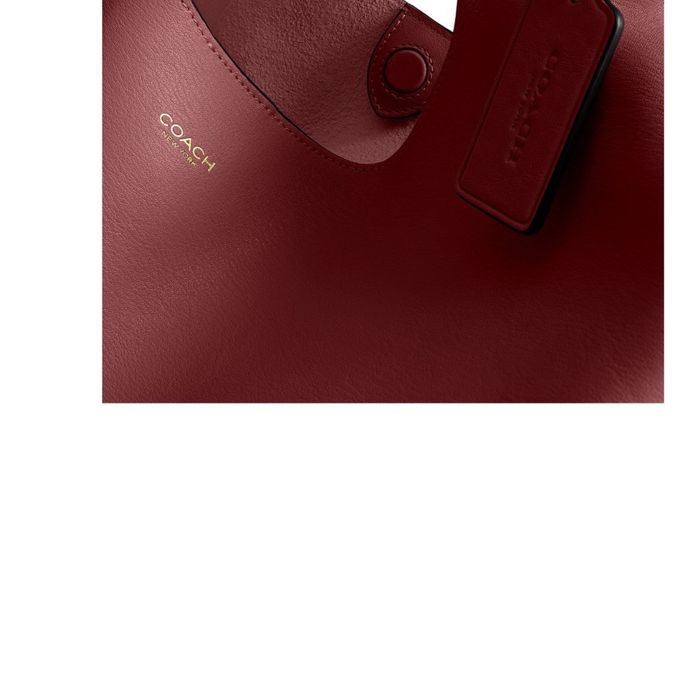 NWT Coach Brooklyn Ruby Red Leather Shoulder Hobo… - image 9